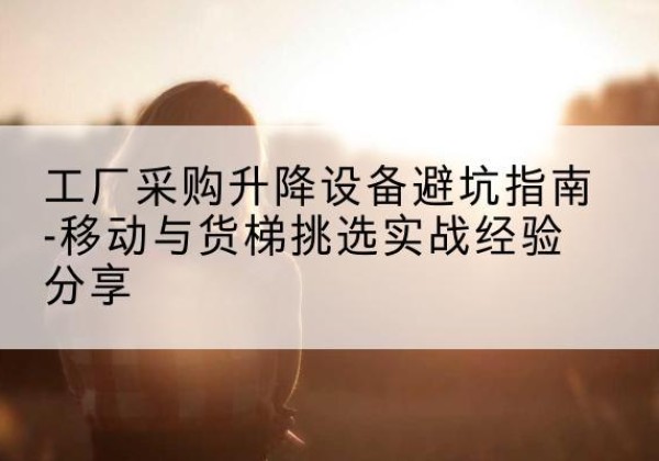 临翔移动式升降机怎么选-工厂采购升降设备避坑指南-移动与货梯挑选实战经验分享